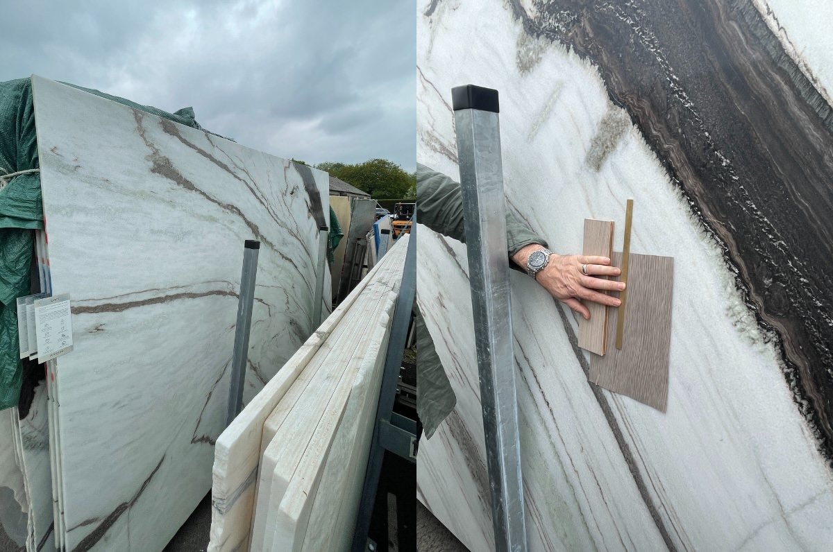 marble slabs for new kitchen worktops in london